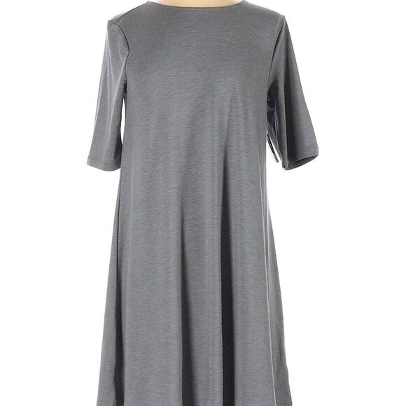 Old Navy Jersey Quarter Sleeves Swing Heather Gray Dress Size Small Fits Medium - Picture 2 of 7